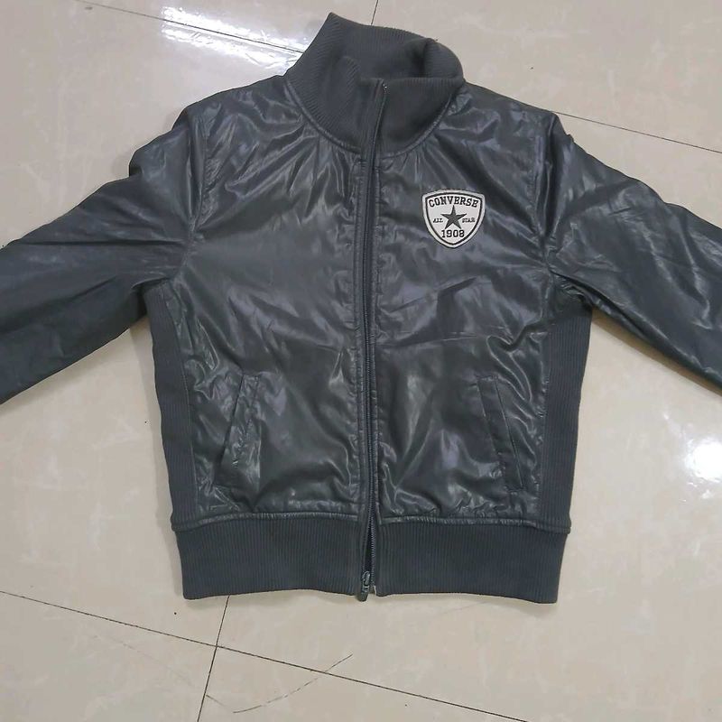 1990s Converse Bomber Jacket Grey