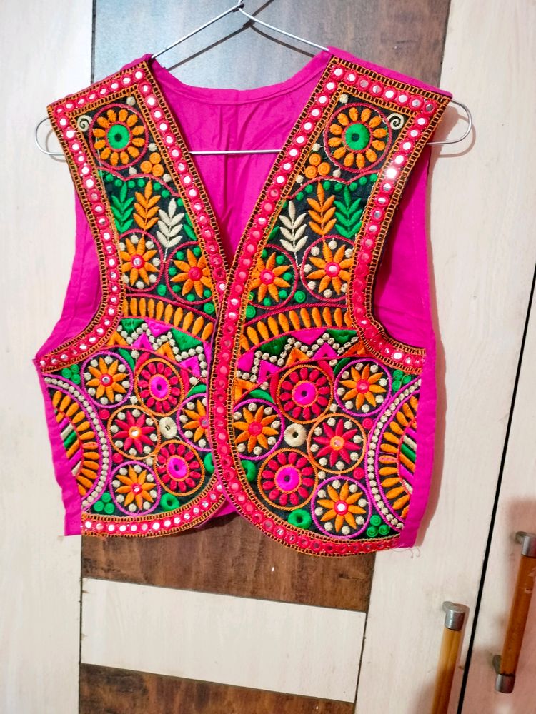 Pink Embroidery Koti