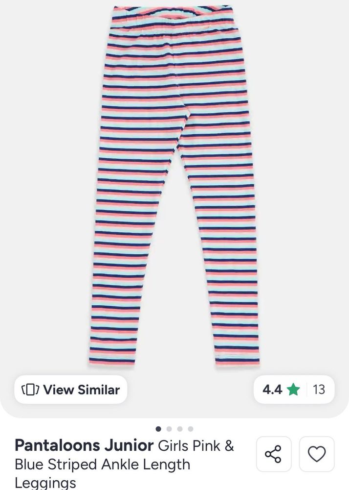 Striped Ankle Length Leggings