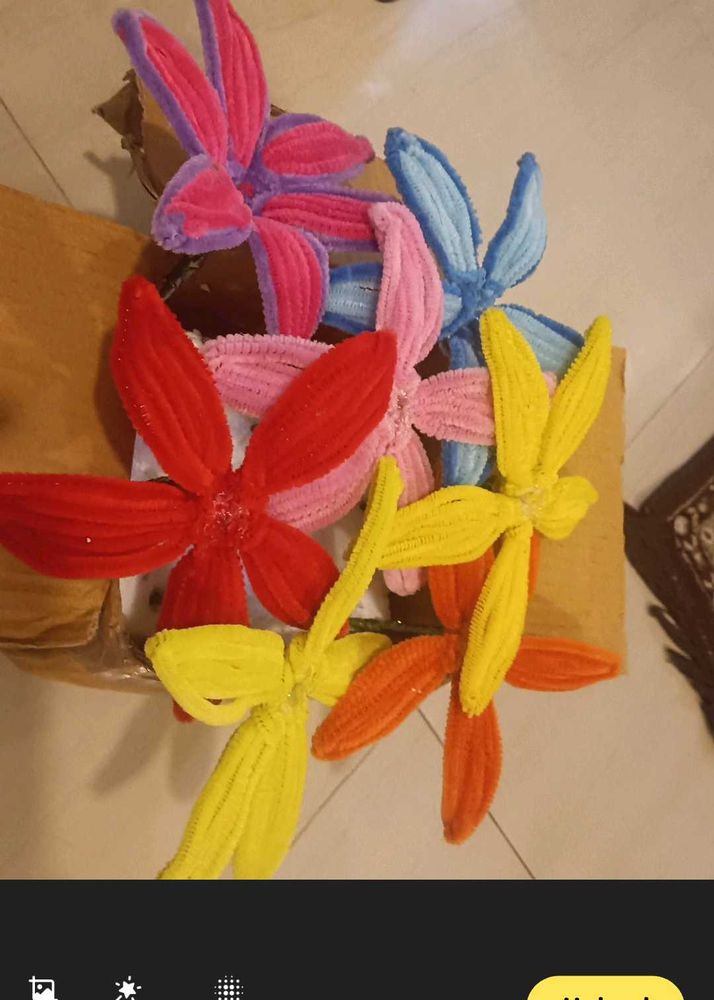 Pipe Cleaner Flowers Craft Lot