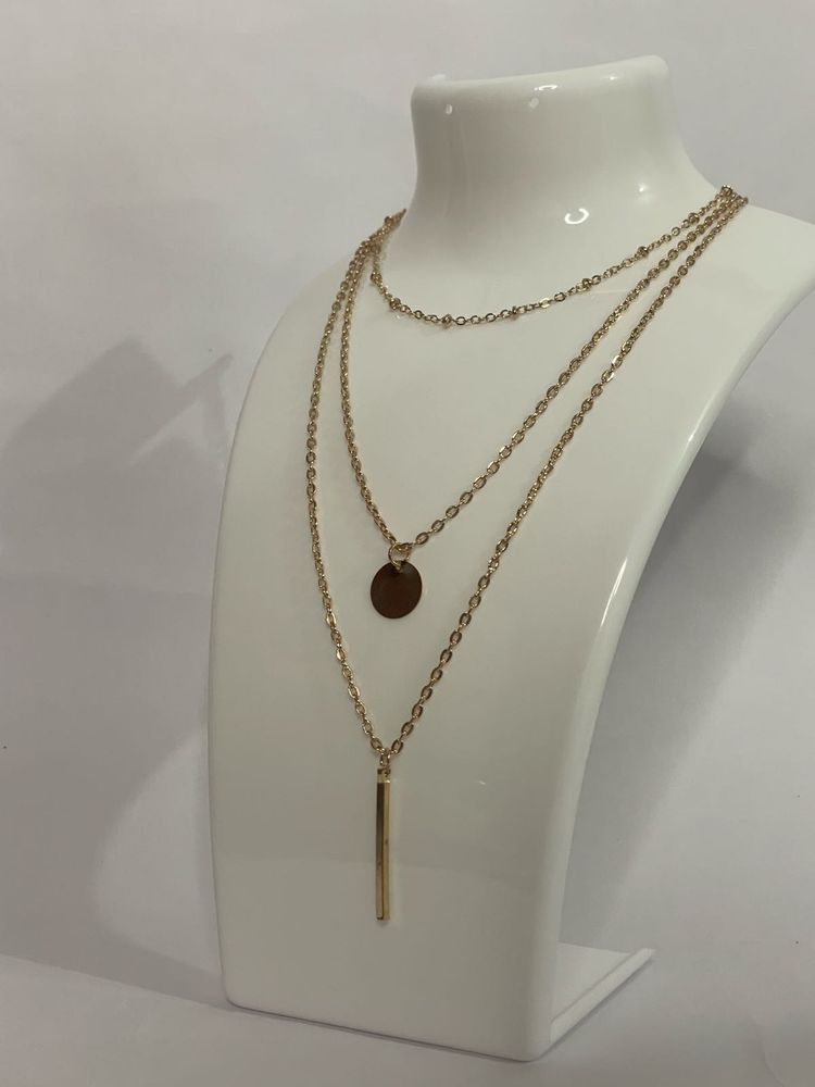 Anti-tanish Layered Gold Tone Pendant