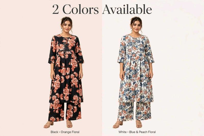 combo of 2 anarkali plazzo cord set ......
