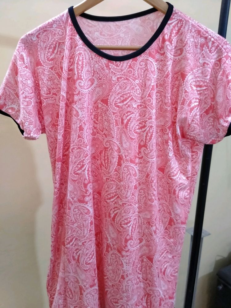Brand New Pink Kurti Tshirt + Plazo