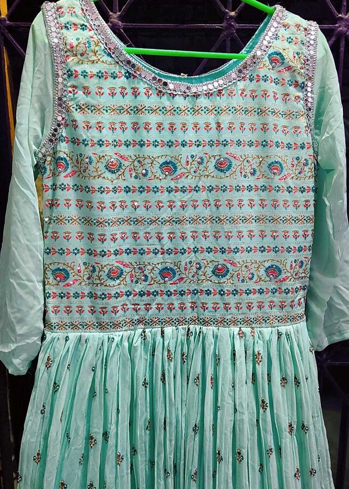 Beautiful Teal Ethnic Gown