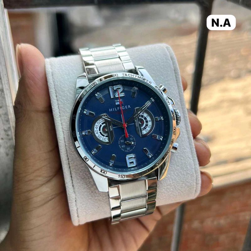 Tommy Hilfiger • Dial: Blue with chronograph-style