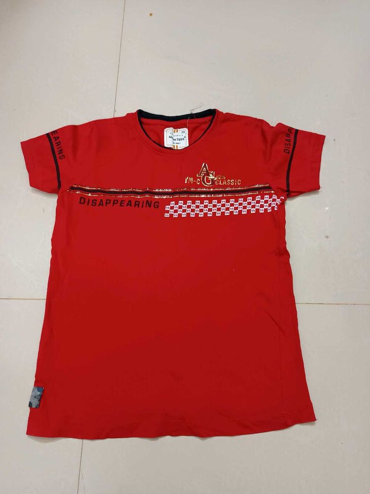 Red Fancy T shirt