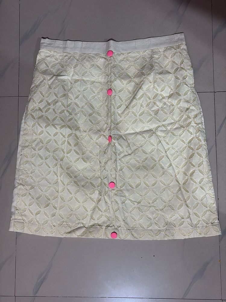 Embroidered Hakoba Mini Skirt