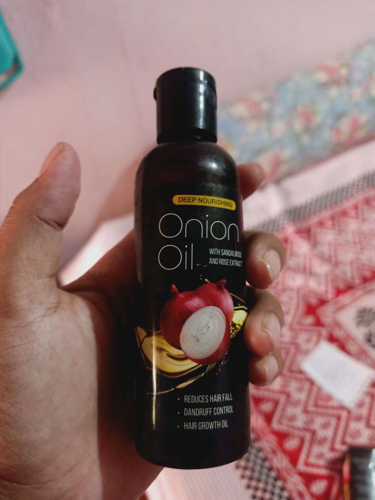 onion hair oil and leggings