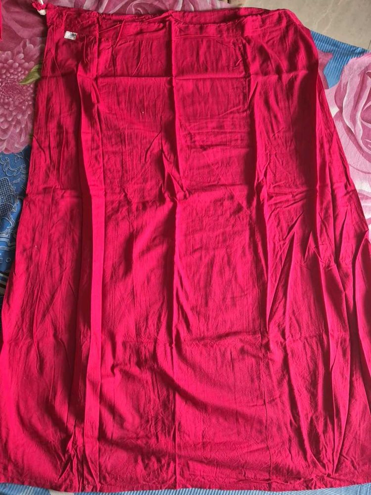 RED COTTON PETTICOAT