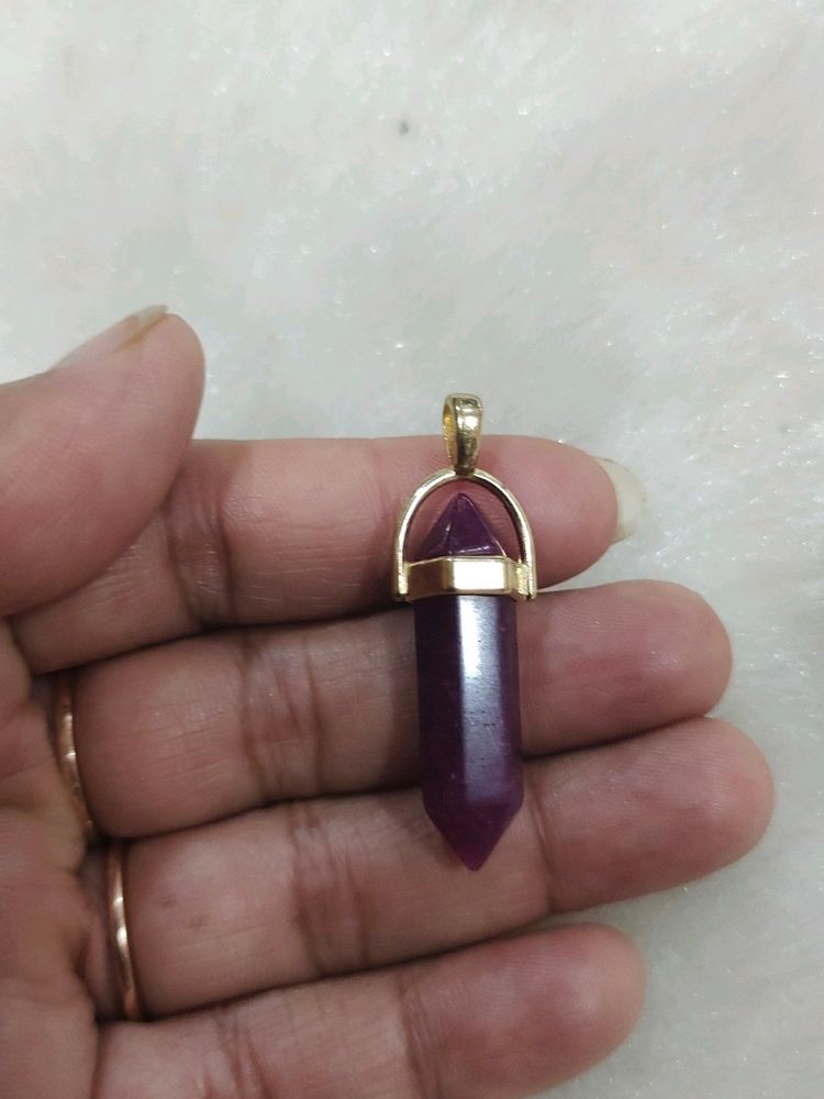 Natural Stone Crystal Pendant