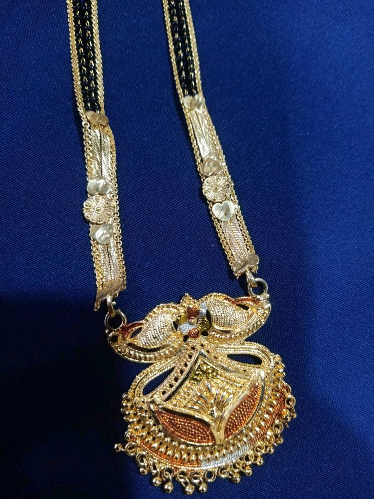 Elegant Gold Plated Mangalsutra Pendant