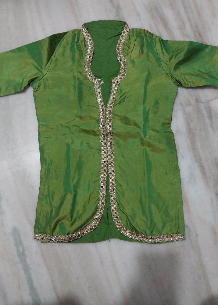 Green Ethnic Jacket