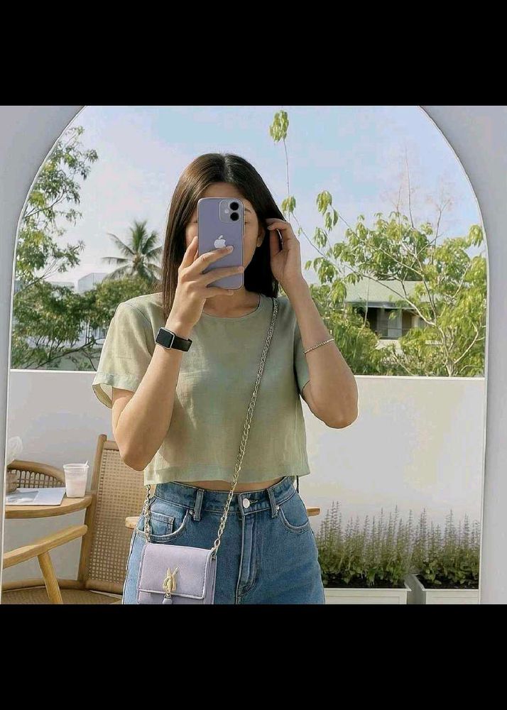 Vero Moda Sheer Crop Top