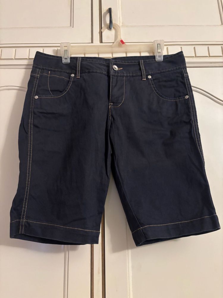 Benetton Dark Blue Denim Shorts