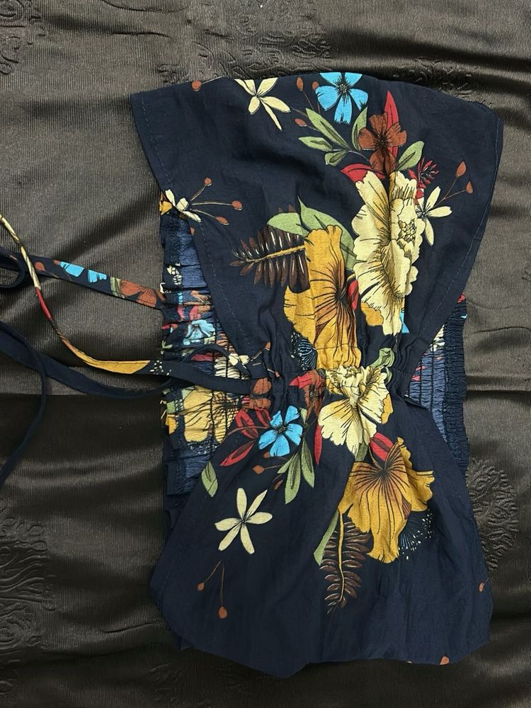 Floral Sundress crop top