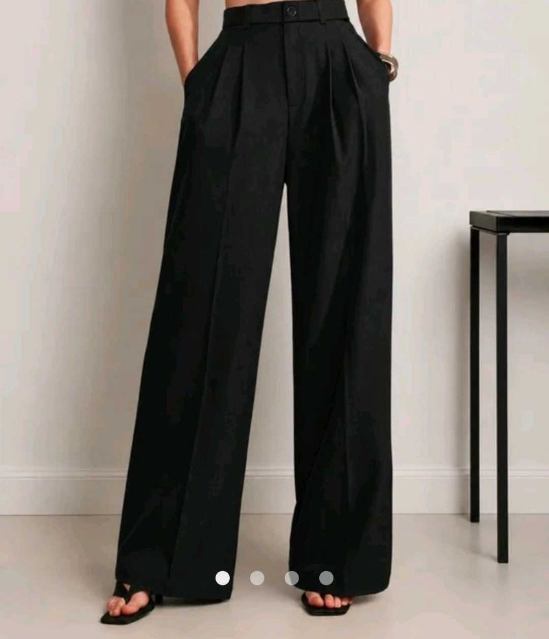 High Waisted Black Trousers