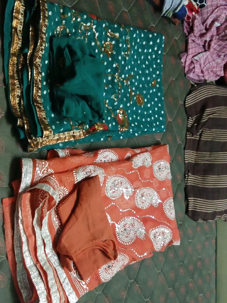 Two Sarees With Blouse