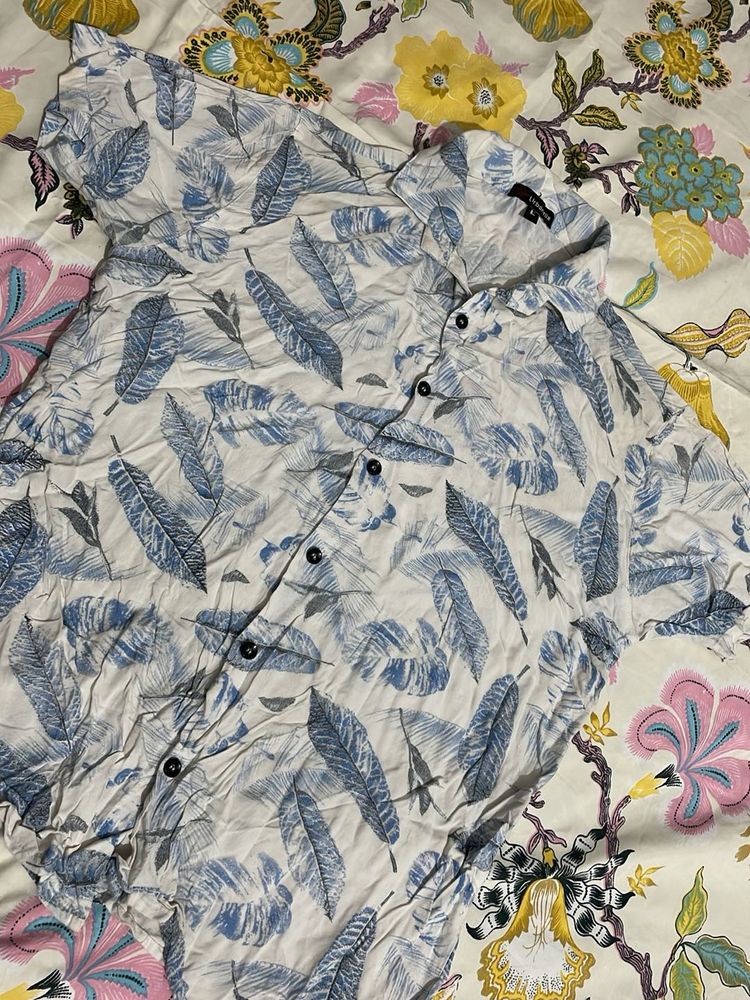 Leaf Print Shirt