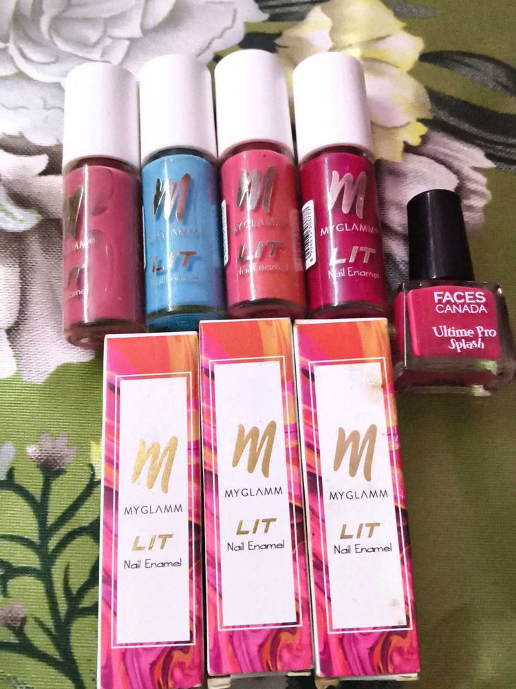 MyGlamm LIT Nail Enamel Set of 8