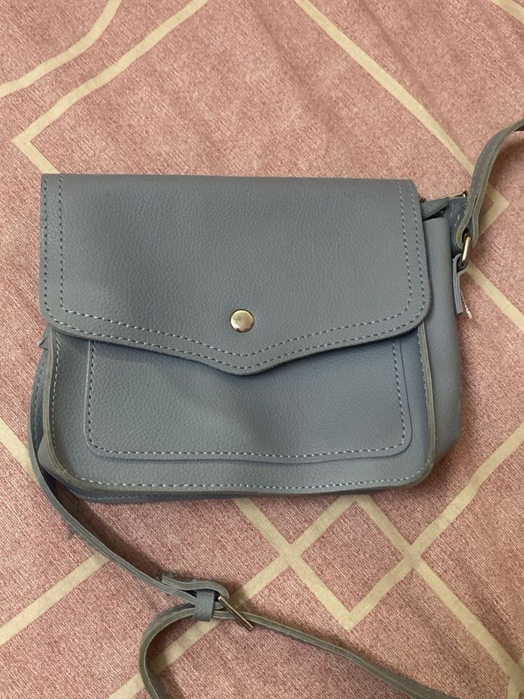 Chic Light Blue Crossbody Bag