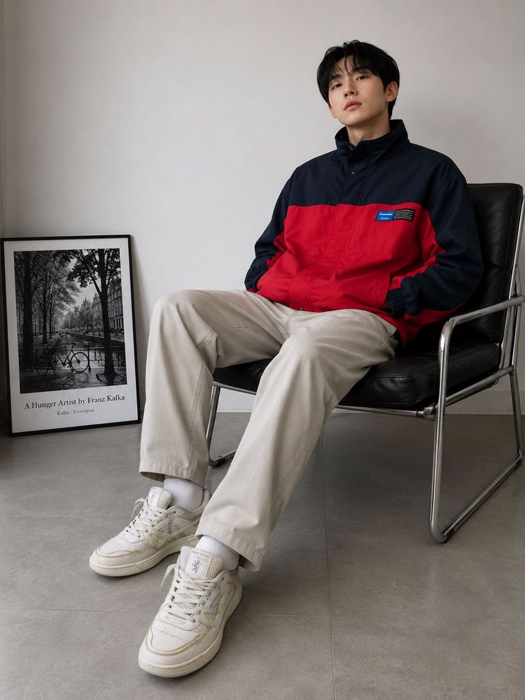 White Red Tape Sneakers