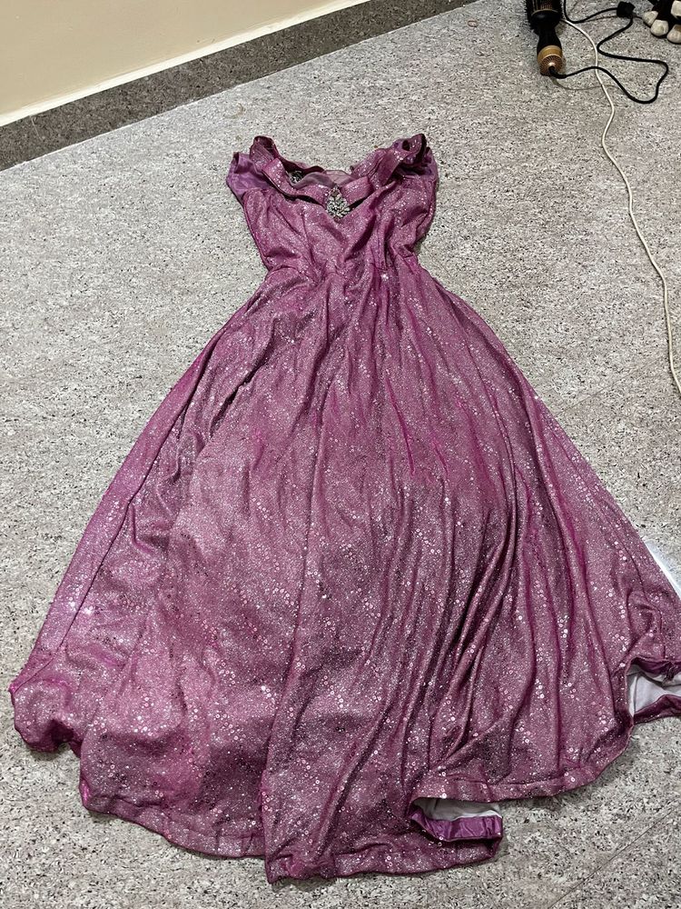 Sparkling Purple Gown