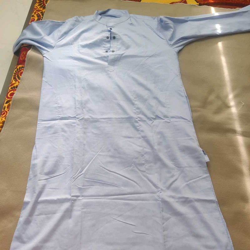 Men's Light Blue Kurta Set