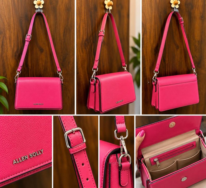 Allen Solly Pink Crossbody Handbag