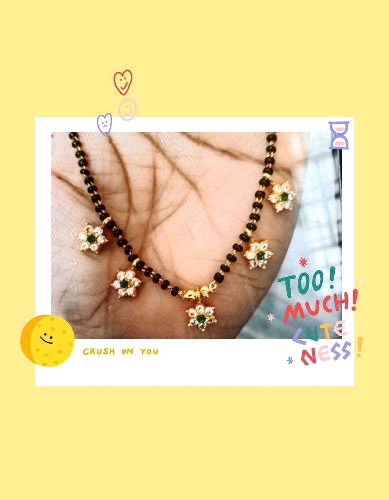 Elegant Mangalsutra with Floral Pendants