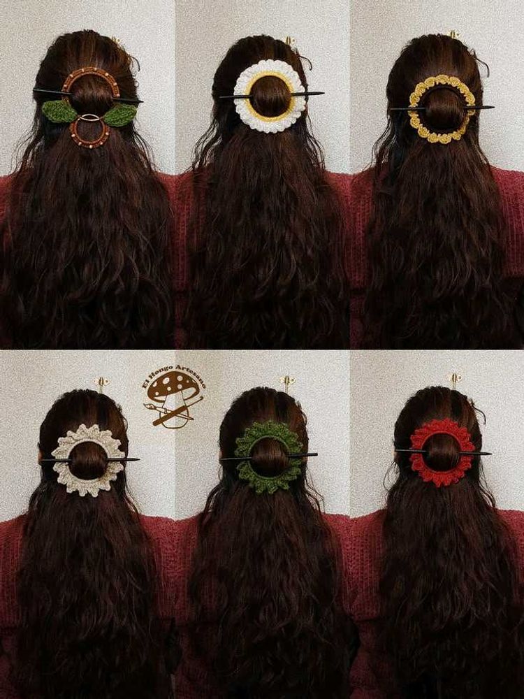 Handmade Crochet Hair Bun Holder