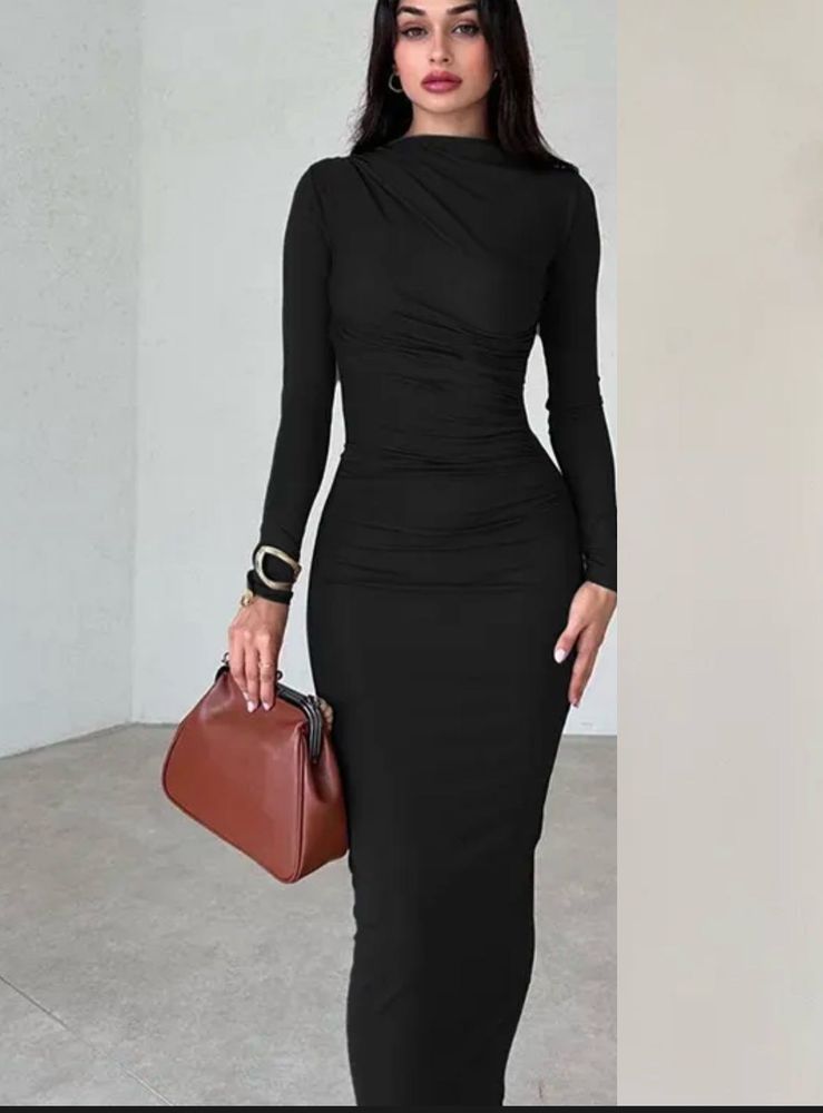 Long black dress Newme