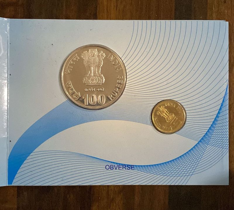 Unc Set Of 2 Coins- Mother Teresa Birth Centenary