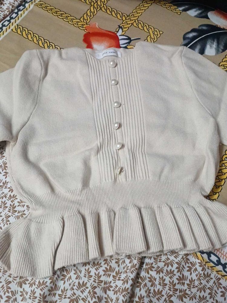 Elegant Peplum Top