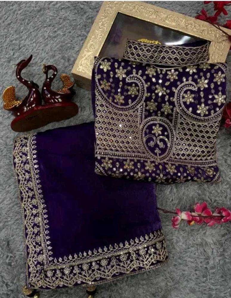 Designer Embroidered saree