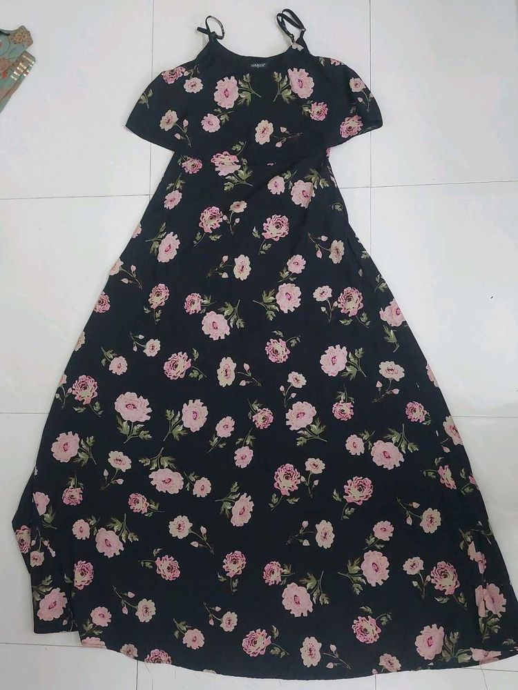 floral trending long slip dress