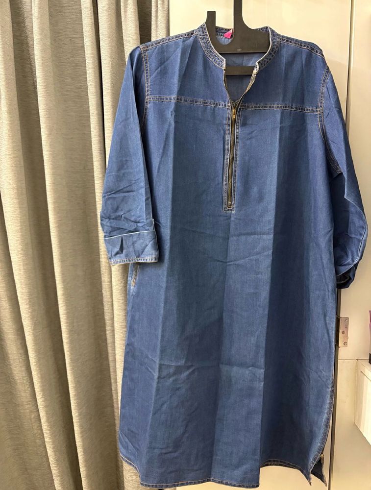 Chic Denim Kurta