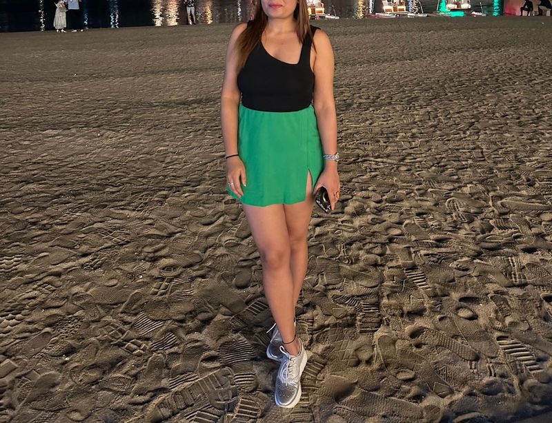Green Mini Skirt