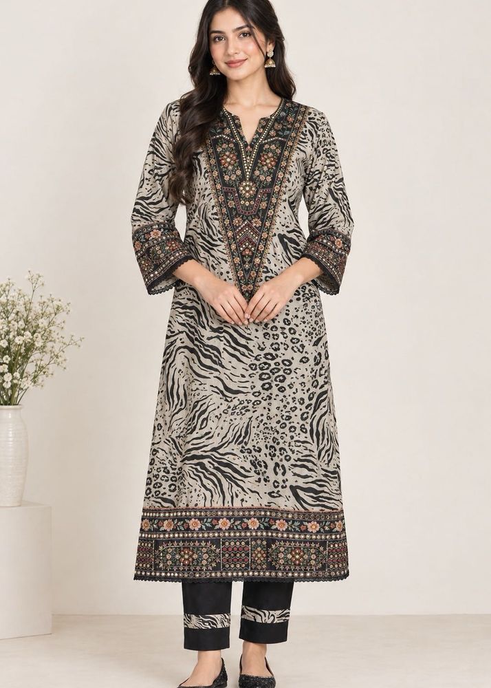Stylish Printed Kurta Set