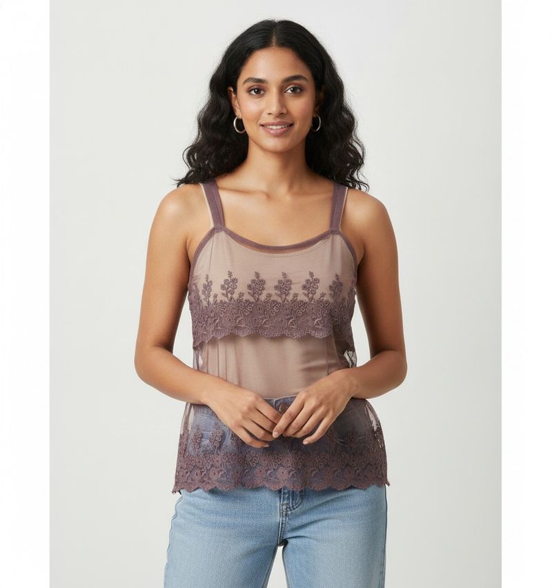 Lace Detail Tank Top
