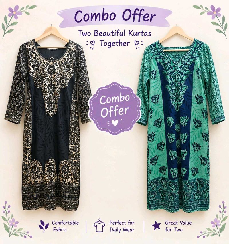 2 set of Light Winter Kurtas