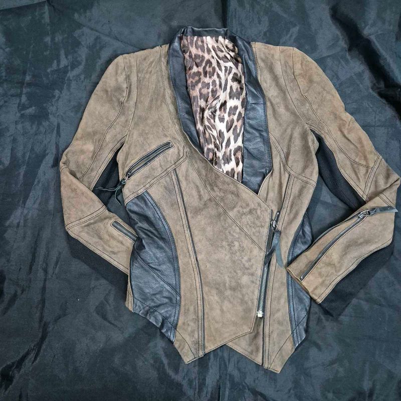 y2k Stylish Asymmetrical Leather Jacket