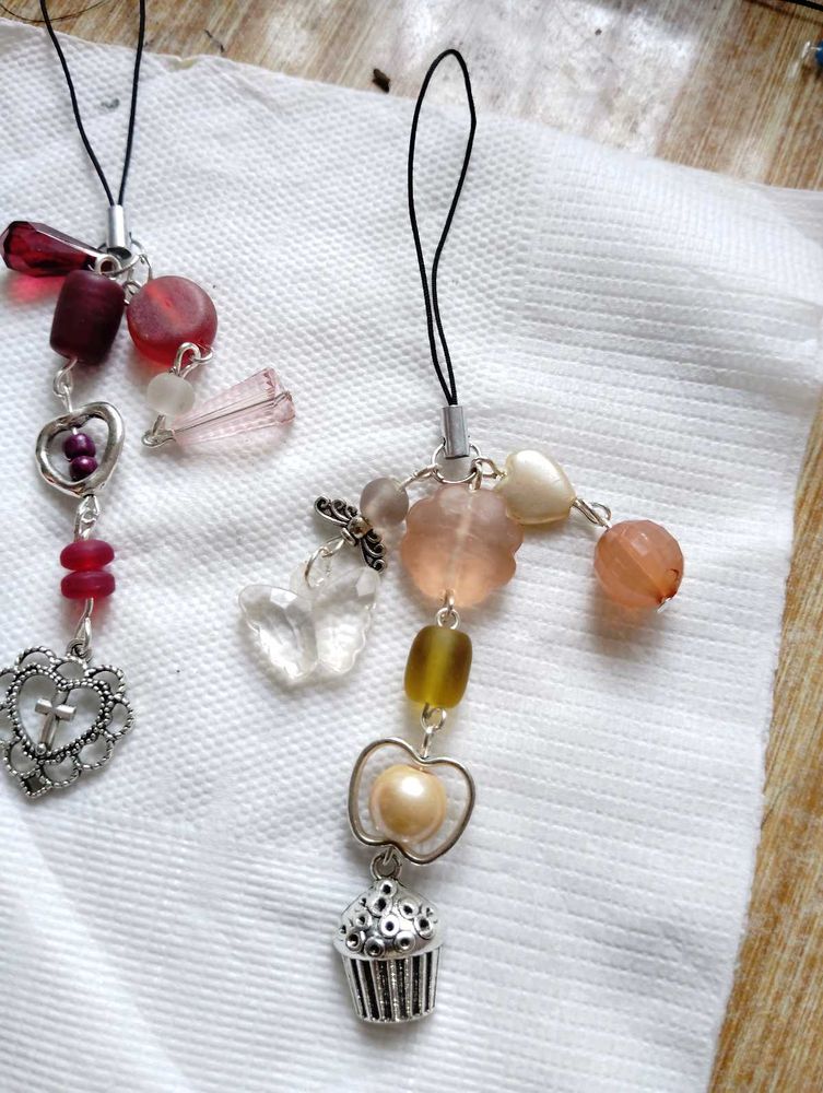 Handmade Beaded Phone Charms