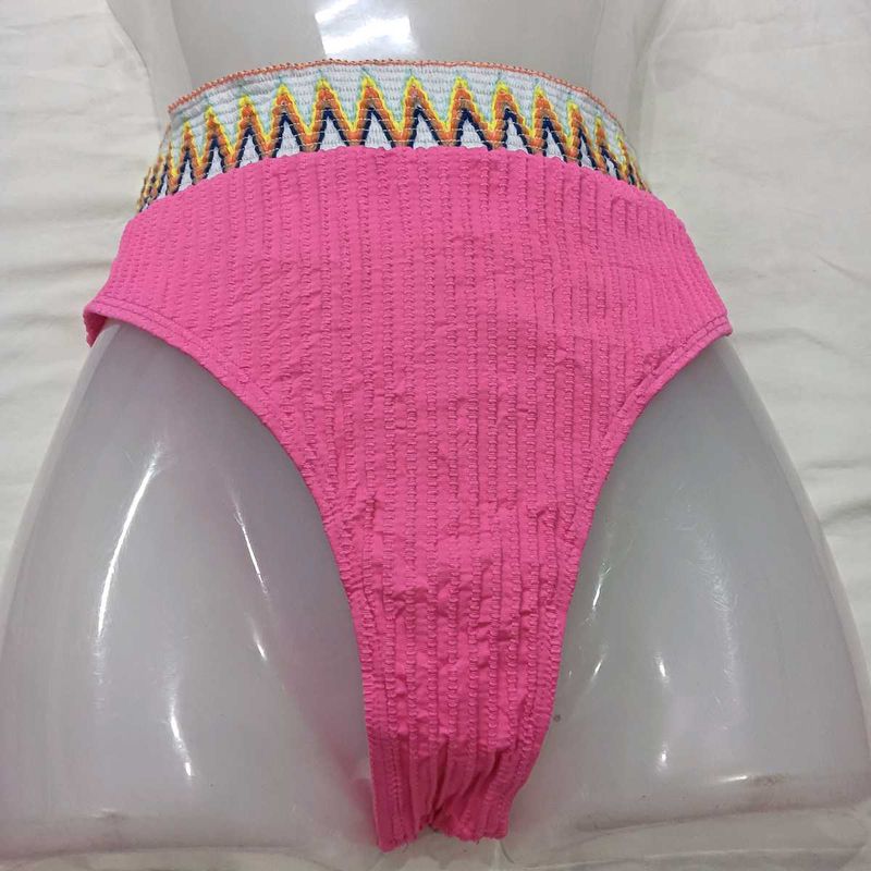 High-Waisted 🪔Textured Bikini Bottom