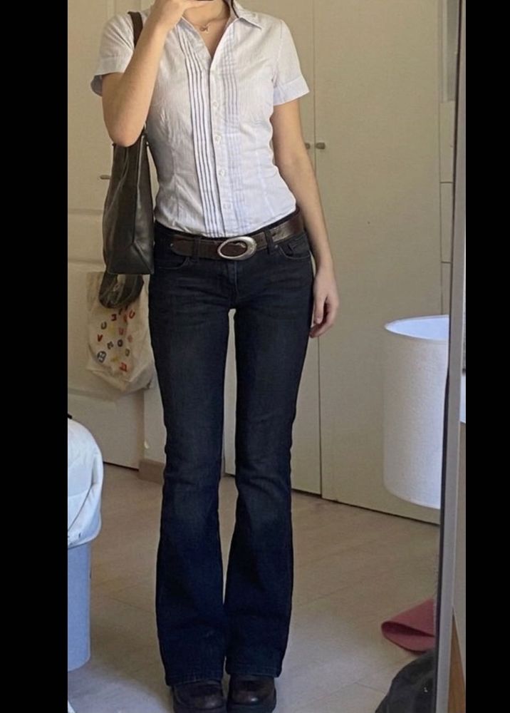 SALE ‼️ COMBO Y2 K OUTFIT - shirt top + y2k je