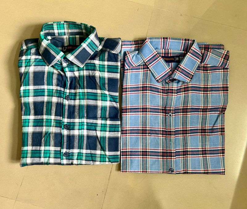 Men's Checkered Casual Shirts (2)