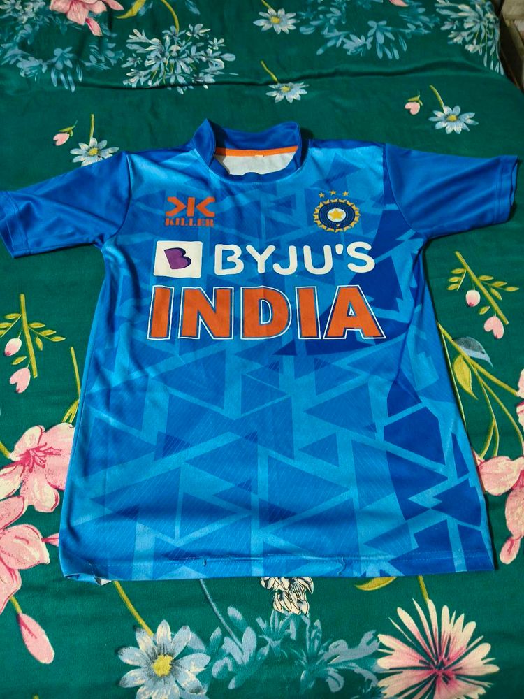 Men's Blue India Cricket Jersey