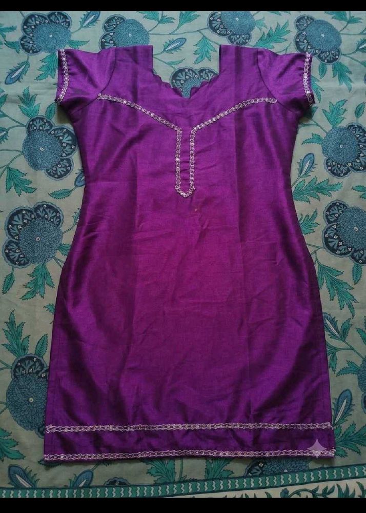 Elegant Purple Kurta