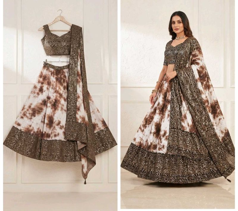 coffee colour new lehnga choli set