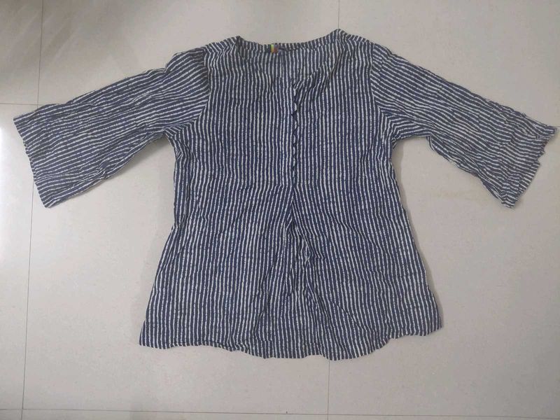 Striped Bell Sleeve Top