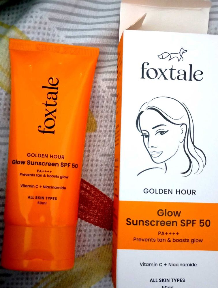 Beauty & Care > Sunscreen | Foxtale Golden Hour Glow Sunscreen SPF 50 ...